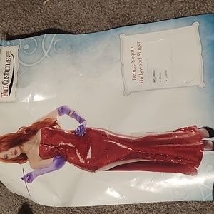 Jessica rabbit costume plus red wig